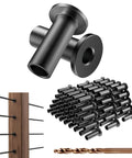 Black Stainless Steel Protector Sleeves For One Eighth Inch Cable Railing 120 Pack Fits Wood And Composite Posts T316