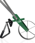 High Wheel Garden Cultivator With Self Cleaning Steel Wheel Hoe And Modular Plow For Gardening, Heavy Duty Steel Construction