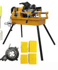 Heavy Duty Electric Pipe Threader Cuts 1/2 To 3 Inch BSPT NPT Pipes Like Butter 220V 750W Motor with accessories.