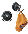 Heavy Duty Suction Cup Hook With Bombproof Grip For Window And Glass Walls featuring a cap secured on a twist mount hook.
