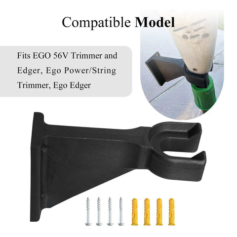 Heavy Duty Wall Mount For Garden Tools And Trimmer Storage, Holds Up To 250 Lb, Garage Organizer Hooks incl. screws and anchors