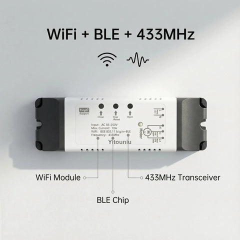 Smart WiFi Linear Actuator Module With Tuya Smart Life App And Alexa Voice Control RF433 Remote For Home Automation