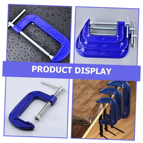 4 Inch Thickened Metal C Clamp With Quick Release For DIYers And Home Improvement Projects Heavy Duty G Clamp Workholding Tool