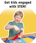 Hands On Rubber Band Helicopter Kit Bulk 100 Pack For Classrooms STEM Project Kids Ages 8 And Up Fun And Educational For After School Programs Libraries And Summer Camps, boy assembling helicopter