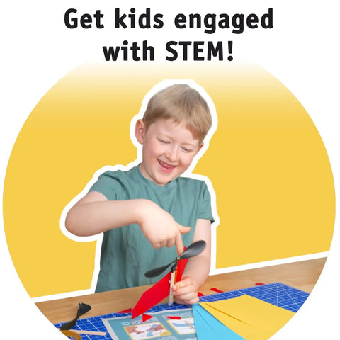 Hands On Rubber Band Helicopter Kit Bulk 100 Pack For Classrooms STEM Project Kids Ages 8 And Up Fun And Educational For After School Programs Libraries And Summer Camps, boy assembling helicopter