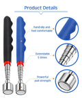 Telescoping Magnetic Pickup Tool 20 Lb Magnet 30 Inch Extendable Reach Heavy Duty Grabber with Cushioned Grip Handle