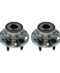 Two Piece Wheel Bearing And Hub Assembly Set For 2010-2017 Equinox, 2014-2017 Impala, 2013-2016 Cadillac XTS on white background