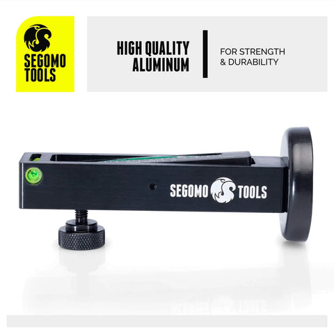 Adjustable Universal Magnetic Camber And Caster Gauge Durable Steel Build Precision Wheel Alignment Tool For Cars in black aluminum.