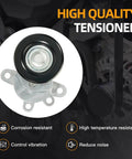 Serpentine Belt Kit With Drive Belt Tensioner And Idler Pulleys For Nissan Maxima 3.5L V6 2009 Through 2015 Replacement