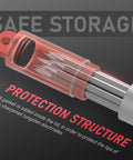 Safe storage of Tungsten Electrodes Pre Sharpened For TIG Welding 3/32 By 7 Inches Red Tip WT20 EWTh2 Pack Of 10