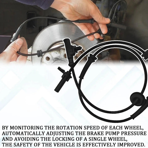 Wheel Speed Sensor For Heyue Models Premium Replacement For ABS Braking System, Rear Left Wheel Sensor, OEM 3630050U2010, Black.