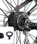 Three Eighth Inch Black Flange Bicycle Hub Nut Kit With Front And Rear Safety Washers for mountain bike axles shown