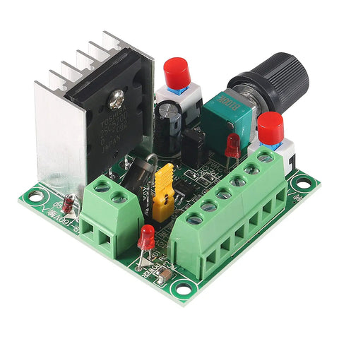 2 Pack Stepper Motor Driver Controller Board With PWM Adjustable Signal Generator For Controlling Motors Great For Your DIY Builds Compatible With DC 5 To 12V And 15 To 160V Inputs Speed Regulator for stepper motor control, green PCB with knob