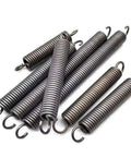 Badass Heavy Duty Extension Springs 2 Pieces Stainless Steel Dual Hook Tension Pull Springs For Garage Rig Repairs And Workshop Upgrades Rock Solid Elastic Coil Bands, close-up of coils with hooks.