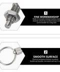 Rock Solid Stainless Steel Spring Loaded Pull Ring Indexing Plunger Knobs Pair showing smooth surface and fine workmanship features.