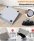 8 Piece Appliance Casters Self Adhesive Caster Wheels Furniture Sliders Universal Rollers installation guide
