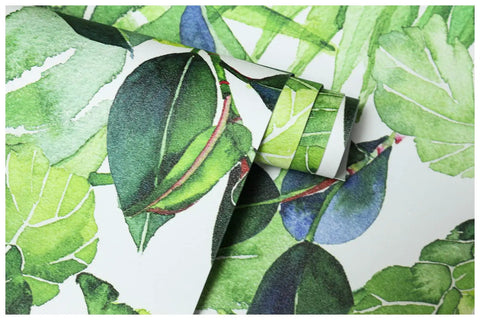 Tropical Wallpaper Peel And Stick Palm Leaves Jungle Forest Removable Wall Decor 17.7 Inch by 118 Inch detail