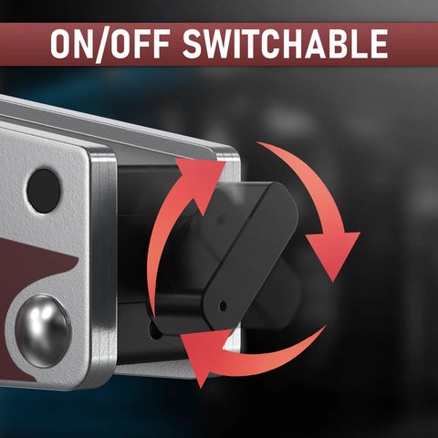 YESWELDER adjustable-angle welding magnet with on/off switch, 20–200° range, 66 lb/30 kg holding force.
