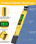 All Purpose PH Meter For Water With 0.01 PH Precision Digital Tester UL Certified Includes 3 Calibration Powders, backlit display