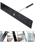 16 Inch Sheet Metal Folding Hemming Tool Heavy Duty Steel Hand Bender With Three Eighths Inch And One Inch Depths For HVAC Ductwork And Roofing Panels Hemming Forming Ready To Roll, showing design and usage steps.