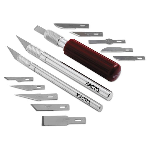 Workhorse Craft Knife Set With Three Knives And Thirteen Blades In A Soft Carry Case Built For Arts And Crafts And Pro Level Cutting Tasks