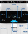 Control panel of Plug And Play 4 Stage Purification 10L Atmospheric Water Generator For Pure Drinking Water with UV Filtration system