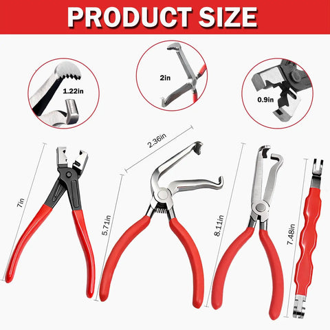 Five Piece Electrical Disconnect Pliers Set For Cars Trucks And SUVs Pro Grade Automotive Connector Disconnect Tools sizes