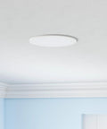 Ceiling view of Six Pack Ultra Thin 6 Inch LED Recessed Downlights With Adjustable Color Temperature 3000K 4000K 5000K, Dimmable 15W, CRI90, White