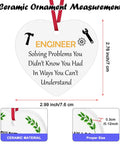 Dope Mechanical Engineer Ornament Gift For Engineers And Architects ceramic heart shape detailed dimensions