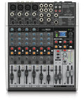XENYX X1204USB Premium 12-Input 2/2-Bus Mixer with ultra-low noise mic preamps and USB interface, front view controls visible
