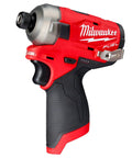 M12 FUEL Surge Compact Lithium Ion One Quarter Inch Cordless Hex Hydraulic Driver Tool Only, side view showing grip and body
