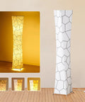 52 Inch Dimmable Floor Lamp With Twin 12W LED Bulbs Delivering 2400 Lumens, Adjustable 3 Level Brightness, Marble Fabric Shade