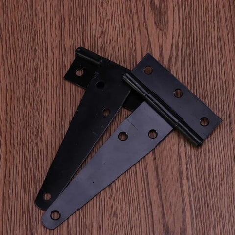 24 Piece Heavy Duty 4 Inch T Shape Door Hinges Black Iron With Six Screw Holes Built Tough For Hotels Counter Doors And Diy Projects Rugged Gate Hinges