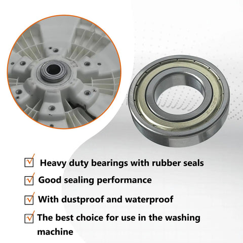 Top Tier Washer Tub Bearings And Seal Replacement Kit Delivers Smooth Operator Spins To Samsung Front Load Machines Quick No Sweat Diy Swap, heavy duty bearing with seal.