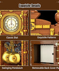 Pendulum Clock Building Blocks Kit For Adults And Kids, 751-Piece LEGO-Compatible Set with details like dial, pendulum, and patterns