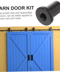 Five Piece Barn Track Spacers Set For Sliding Doors, Flat Track Hardware Wall Mounts, Heavy Duty Wall Supports for garage and basement