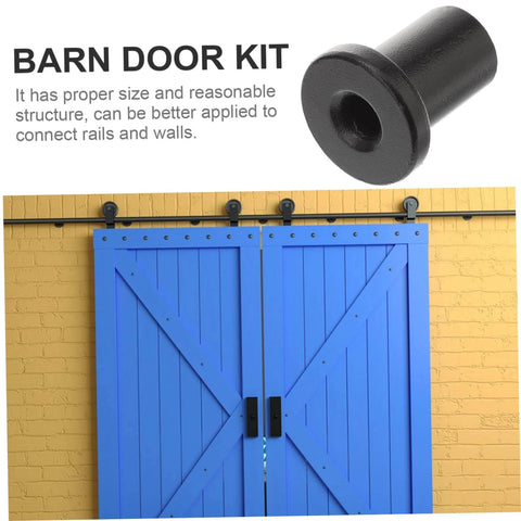 Five Piece Barn Track Spacers Set For Sliding Doors, Flat Track Hardware Wall Mounts, Heavy Duty Wall Supports for garage and basement