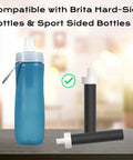 Five Pack Replacement Water Bottle Filter Compatible With 26oz And 36oz Plastic Bottles And 20oz And 32oz Stainless Steel Bottles