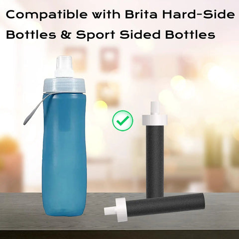 Five Pack Replacement Water Bottle Filter Compatible With 26oz And 36oz Plastic Bottles And 20oz And 32oz Stainless Steel Bottles