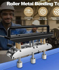 Three Station Sheet Roller And Bender For 0 To 90 Degree Bends With Large Radius Aluminum Standing Seam Roofing Tool in workshop
