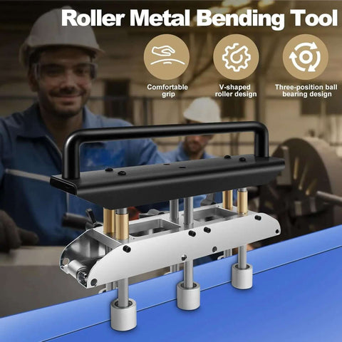 Three Station Sheet Roller And Bender For 0 To 90 Degree Bends With Large Radius Aluminum Standing Seam Roofing Tool in workshop