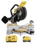 20V Max XR 10 Inch Compact Double Bevel Fixed Miter Saw Kit With Bevel Gear Transmission for cuts on MDF base molding