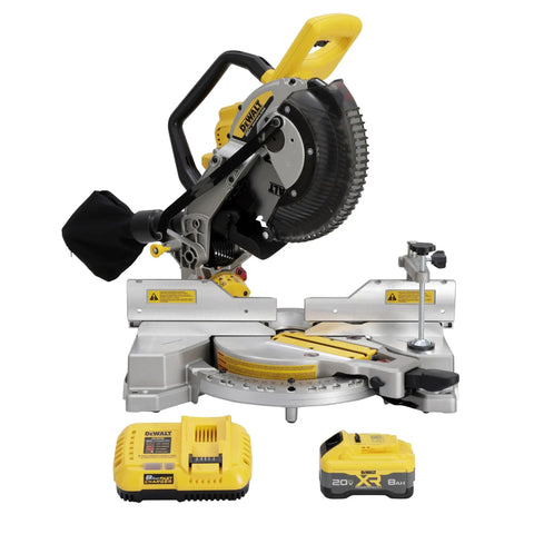 20V Max XR 10 Inch Compact Double Bevel Fixed Miter Saw Kit With Bevel Gear Transmission for cuts on MDF base molding