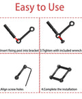 Two Pack Pro Grade Top Notch High Precision Non Slip Rotation Pins For Precision Machines, Motorcycle Engines, And Vehicle Aircraft Model Balancing Bars installation guide
