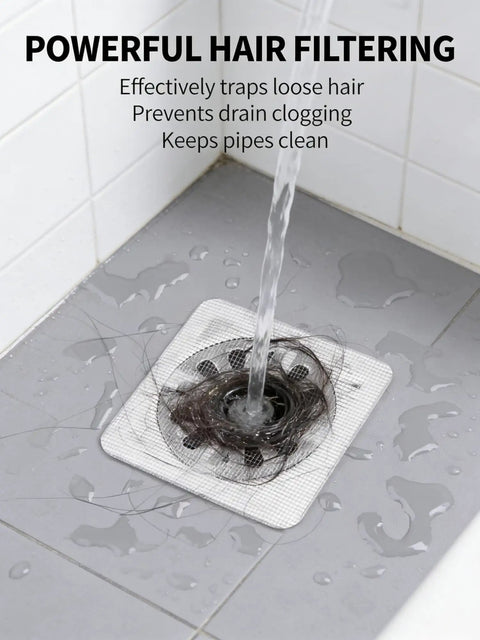 20 Pack Disposable Drain Covers For Shower And Sink, Sticky Hair Catchers That Ditch The Gunk Fast, Peel And Place Floor Stickers Keeping Your Tub And Drain Smooth Sailing While Killing Clogs Daily