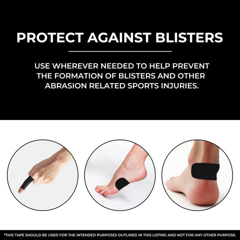 Protect against blisters with Premium Cotton Adhesive Tape For Skin Care Pain Free Removal Hypoallergenic Latex Free Gentle On Sensitive Skin 30 Pack