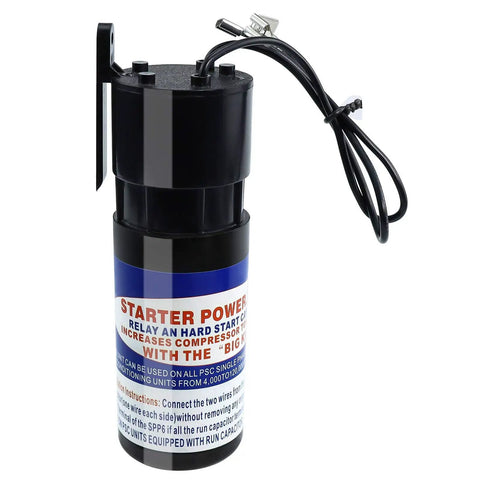 Beef Up Your AC With Hard Start Capacitor Replacement Kit For Air Conditioners 115 To 288 VAC Boosts Starting Torque Up To 500 Percent