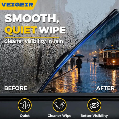 Top Shelf Front Wiper Blades 26 Inch Plus 18 Inch 2 Pack J And U Hook No Fuss Install For Hyundai Sonata Honda Civic Toyota Camry Jeep Cherokee Chevy Malibu clear view in rain with smoother wipes.