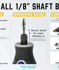 Flame Rotary Burr For Wood Carving Pro Grade With One Eighth Inch Shaft Fine Tungsten Carbide Bit One Quarter Inch Diameter By One Half Inch Length Rapid Material Removal Easy Control Fits Dremel Foredom DeWalt Milwaukee Tools size compatibility guide