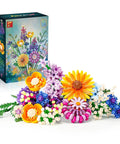 Sunflower 1183-Piece Building Blocks Set For Adults Flower Garden Kit For Home Decor And Mindful Crafting, Perfect Gift For Valentines Day And Mothers Day, Brick Compatible With Most Brick Systems. colorful brick flower bouquet kit with box